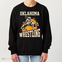 Oklahoma Wrestling Dad Mom Gift For Wrestler Son Women's Sweatshirt thumb 0
