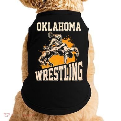 Oklahoma Wrestling Dad Mom Gift For Wrestler Son Doggie Tank