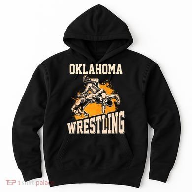 Oklahoma Wrestling Dad Mom Gift For Wrestler Son Hoodie