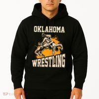 Oklahoma Wrestling Dad Mom Gift For Wrestler Son Hoodie thumb 2