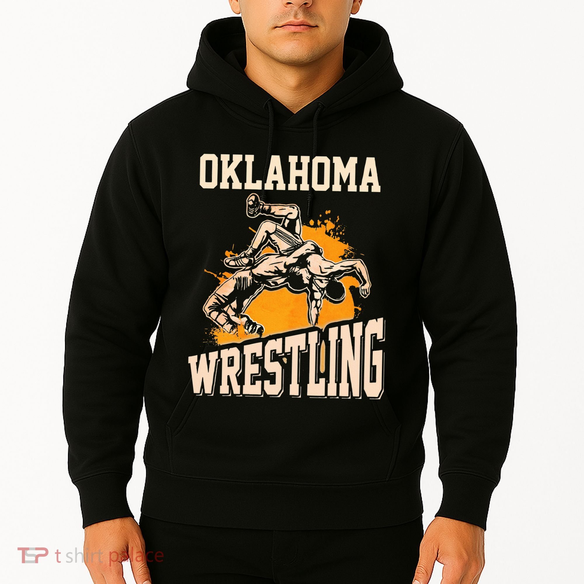 Oklahoma Wrestling Dad Mom Gift For Wrestler Son Hoodie
