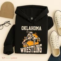 Oklahoma Wrestling Dad Mom Gift For Wrestler Son Hoodie thumb 4