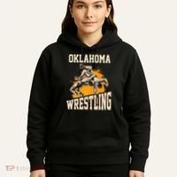 Oklahoma Wrestling Dad Mom Gift For Wrestler Son Hoodie thumb 5