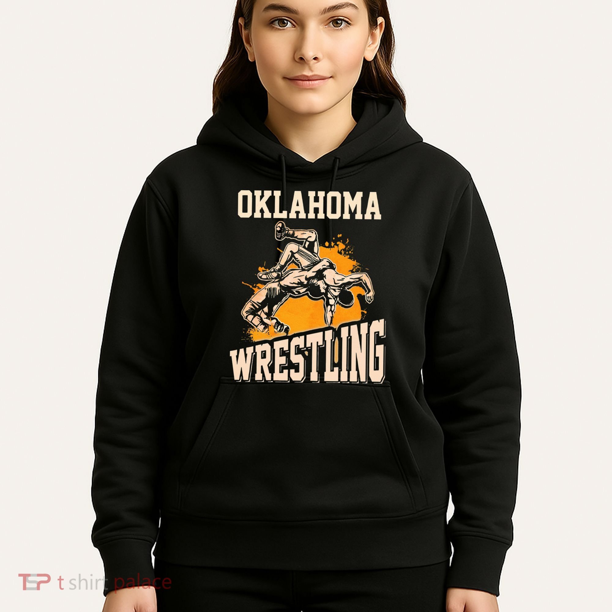 Oklahoma Wrestling Dad Mom Gift For Wrestler Son Hoodie