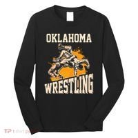 Oklahoma Wrestling Dad Mom Gift For Wrestler Son Long Sleeve Shirt thumb 0