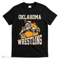 Oklahoma Wrestling Dad Mom Gift For Wrestler Son T-Shirt thumb 0