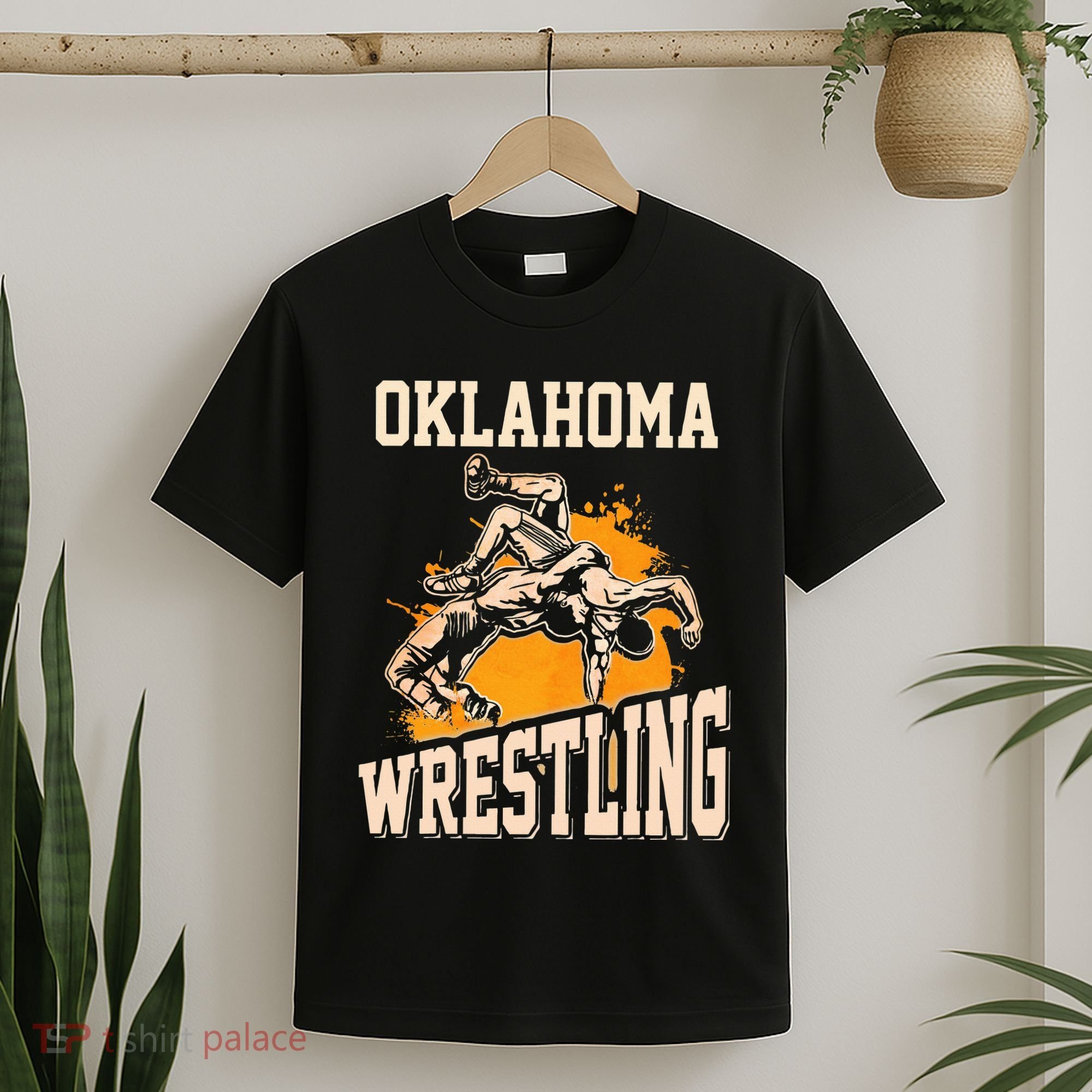 Oklahoma Wrestling Dad Mom Gift For Wrestler Son T-Shirt