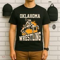 Oklahoma Wrestling Dad Mom Gift For Wrestler Son T-Shirt thumb 6