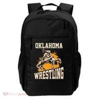 Oklahoma Wrestling Dad Mom Gift For Wrestler Son Backpack thumb 0