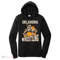 Oklahoma Wrestling Dad Mom Gift For Wrestler Son Women's Hoodie thumb 0