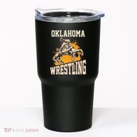 Oklahoma Wrestling Dad Mom Gift For Wrestler Son Tumbler thumb 0