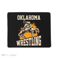 Oklahoma Wrestling Dad Mom Gift For Wrestler Son Mousepad thumb 0