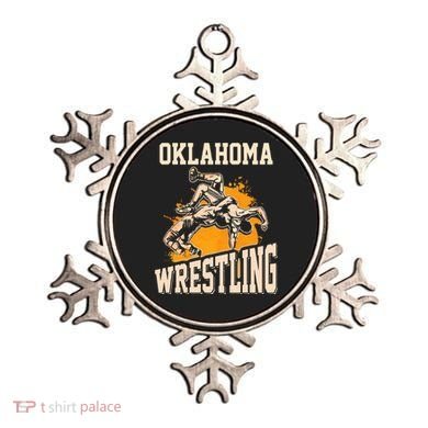 Oklahoma Wrestling Dad Mom Gift For Wrestler Son Ornament