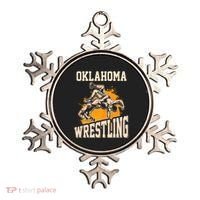Oklahoma Wrestling Dad Mom Gift For Wrestler Son Ornament thumb 0