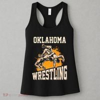 Oklahoma Wrestling Dad Mom Gift For Wrestler Son Women's Tank Top thumb 3