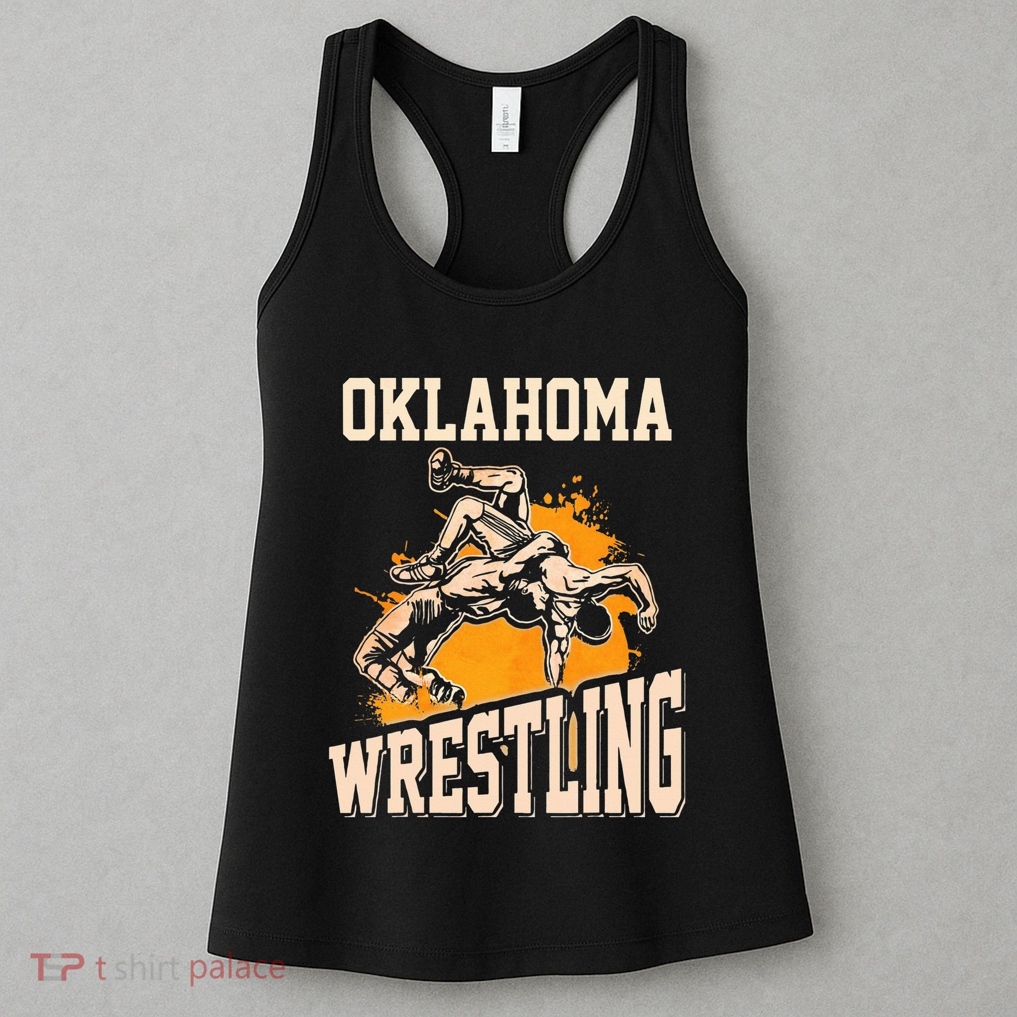 Oklahoma Wrestling Dad Mom Gift For Wrestler Son Women's Tank Top