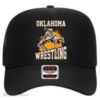 Oklahoma Wrestling Dad Mom Gift For Wrestler Son Hat thumb 0