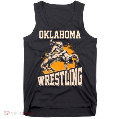 Oklahoma Wrestling Dad Mom Gift For Wrestler Son Tank Top