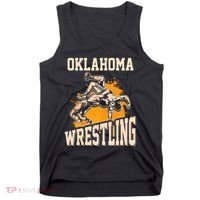 Oklahoma Wrestling Dad Mom Gift For Wrestler Son Tank Top thumb 0