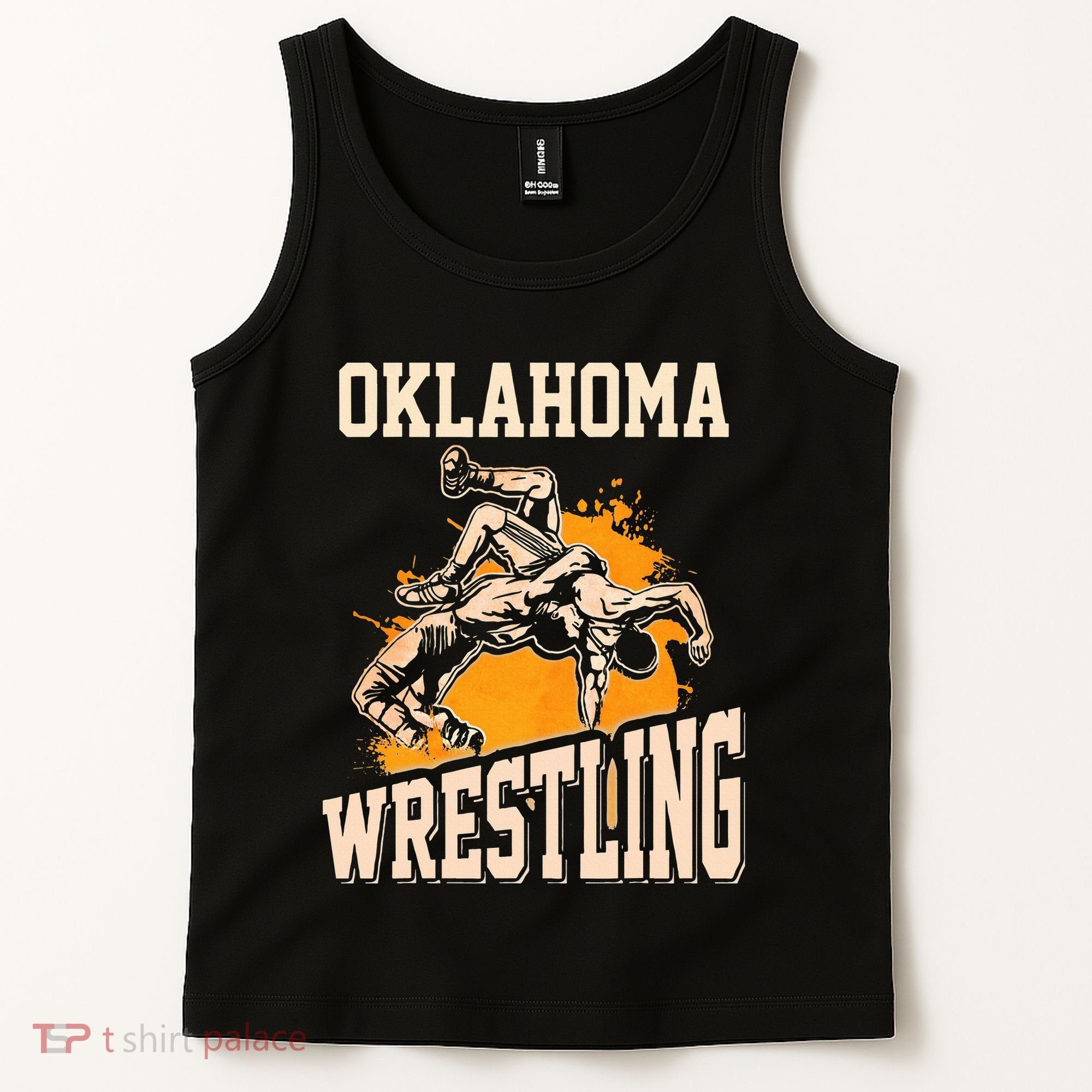Oklahoma Wrestling Dad Mom Gift For Wrestler Son Tank Top