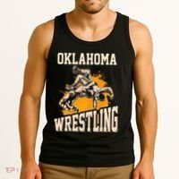 Oklahoma Wrestling Dad Mom Gift For Wrestler Son Tank Top thumb 3