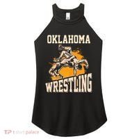 Oklahoma Wrestling Dad Mom Gift For Wrestler Son Women's Perfect Tri Rocker Tank thumb 0