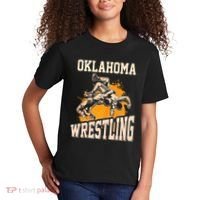 Oklahoma Wrestling Dad Mom Gift For Wrestler Son Kids T-Shirt thumb 2