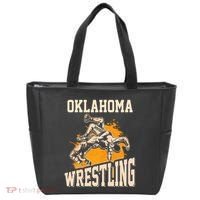 Oklahoma Wrestling Dad Mom Gift For Wrestler Son Tote Bag thumb 0