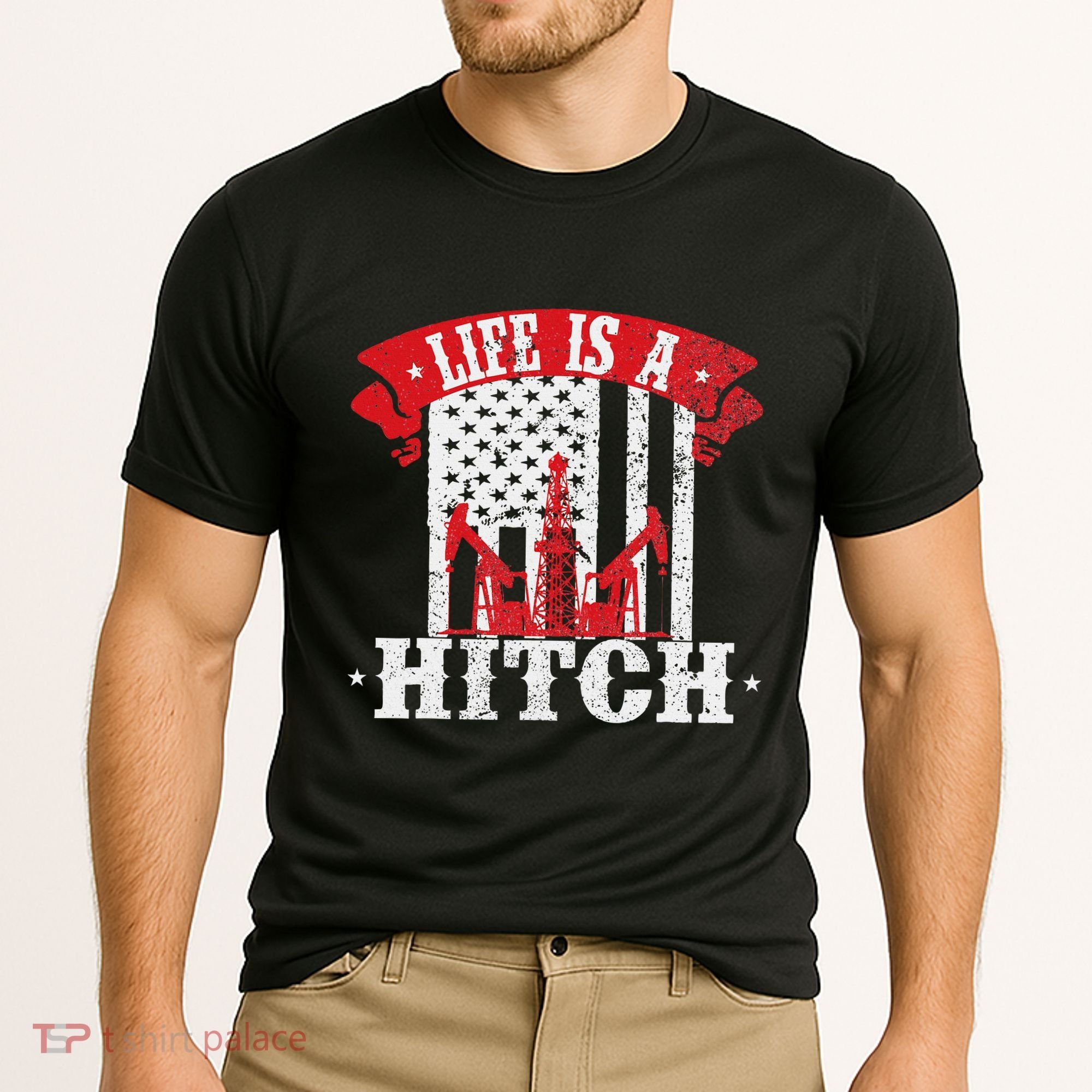Oilfield Worker Driller Fracker Oilman Oil Rig Cooling Performance Crew T-Shirt