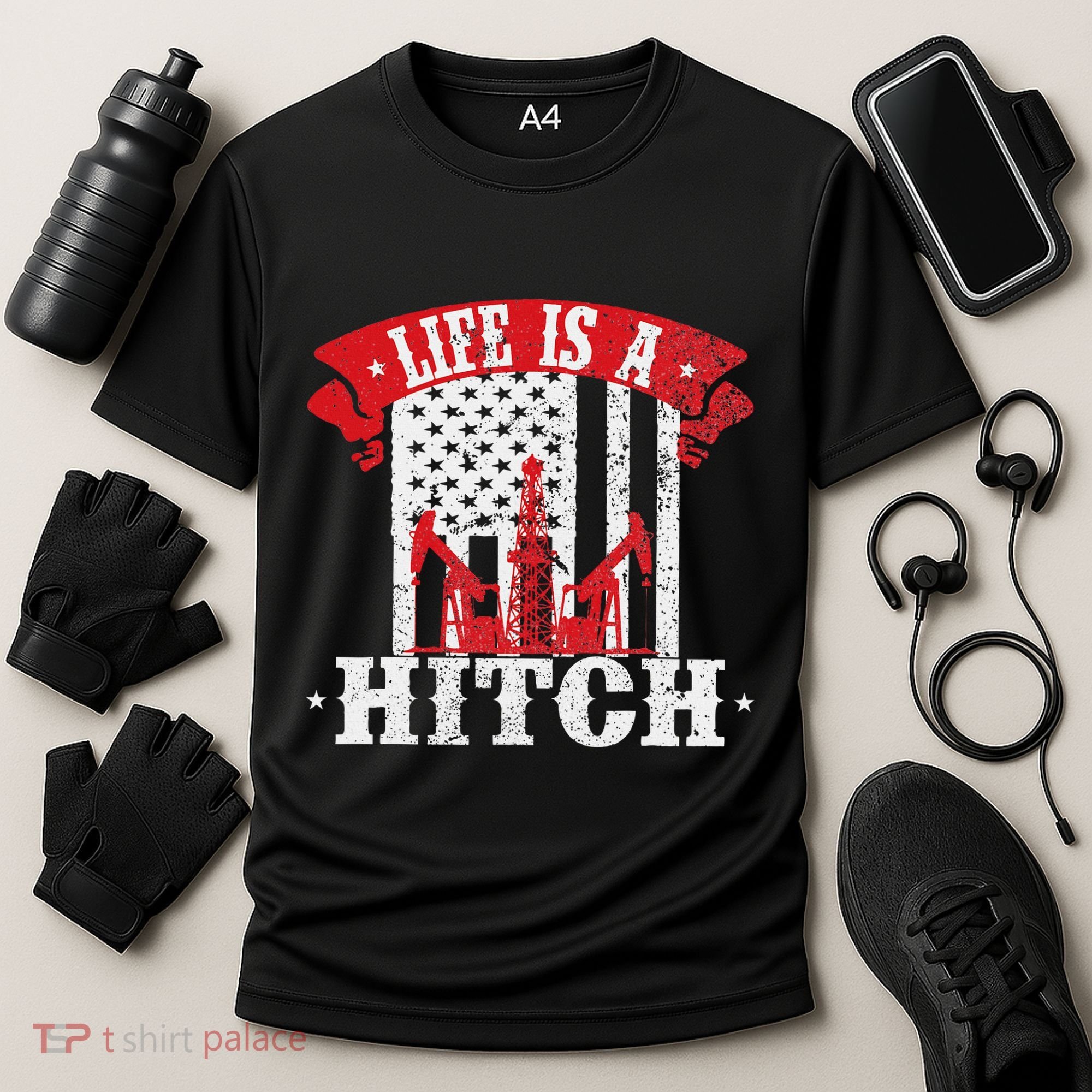 Oilfield Worker Driller Fracker Oilman Oil Rig Cooling Performance Crew T-Shirt