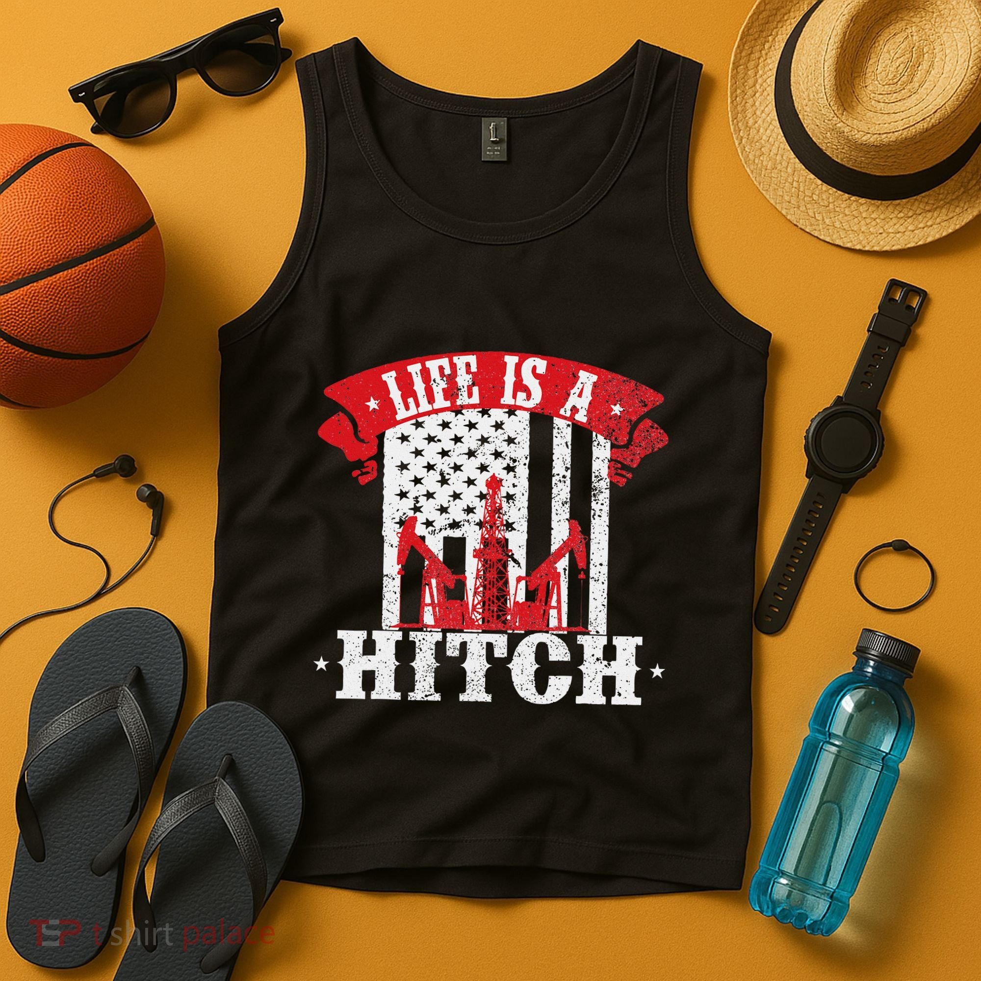 Oilfield Worker Driller Fracker Oilman Oil Rig Tank Top