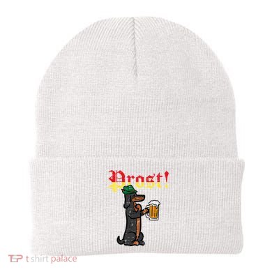Oktoberfest Wiener Dog Prost German Costume Beanie