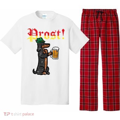 Oktoberfest Wiener Dog Prost German Costume Pajama Set