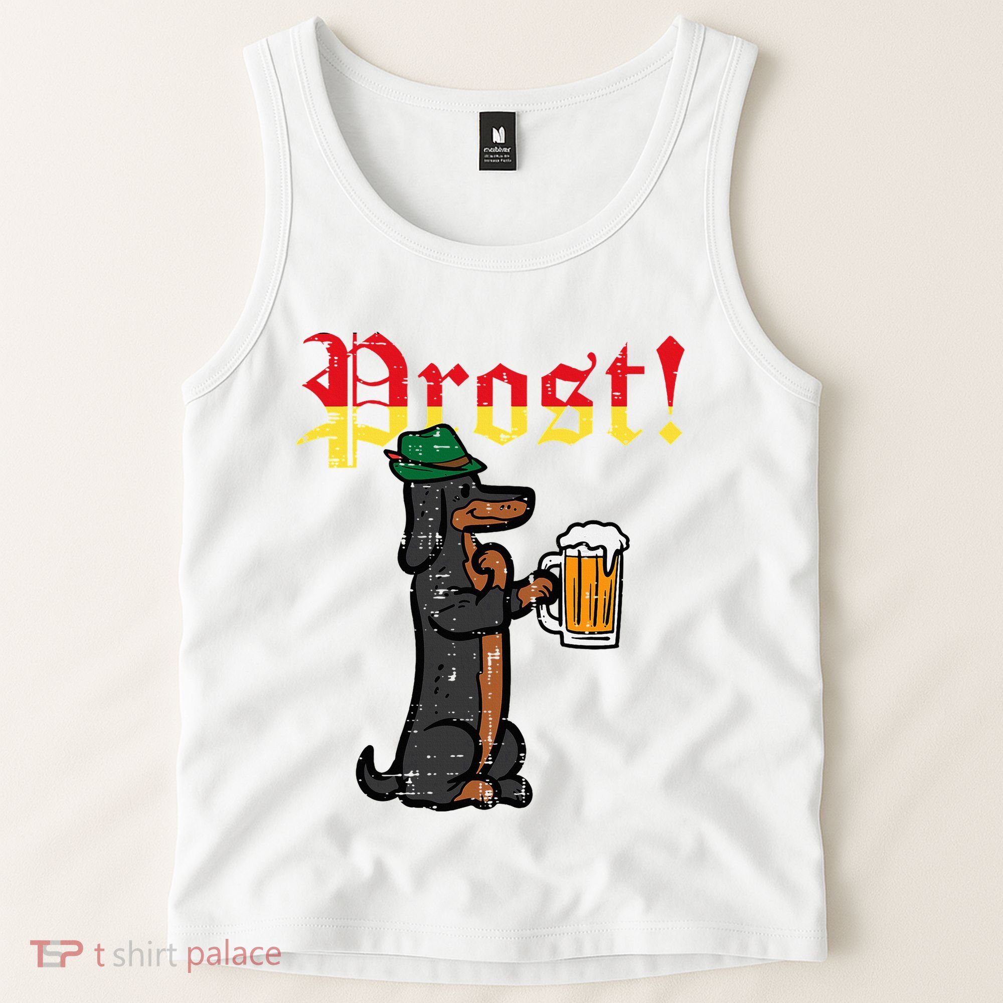 Oktoberfest Wiener Dog Prost German Costume Tank Top