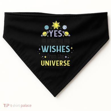 Ordering Wishes From The Universe USA-Made Doggie Bandana