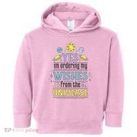 Ordering Wishes From The Universe Toddler Hoodie thumb 0