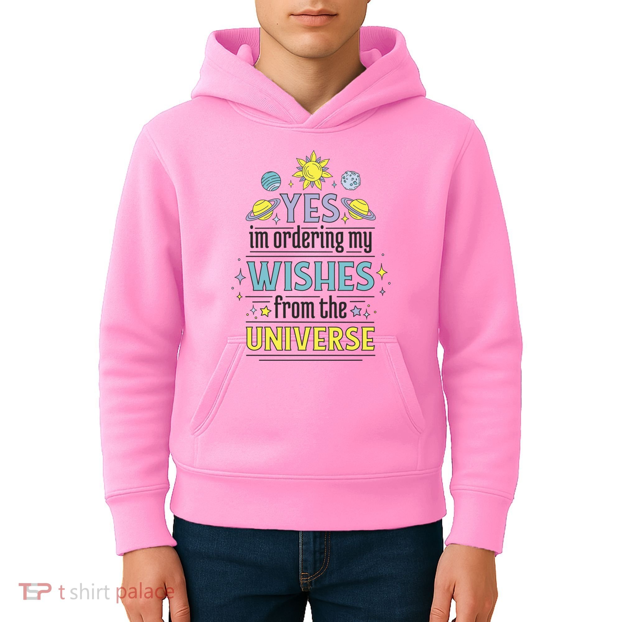 Ordering Wishes From The Universe Kids Hoodie