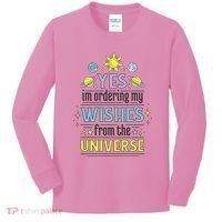 Ordering Wishes From The Universe Kids Long Sleeve Shirt thumb 0
