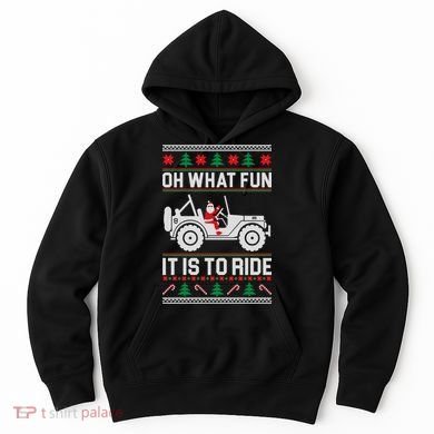 Oh What Fun 4x4 Offroad Suv Ugly Christmas Sweater Hoodie