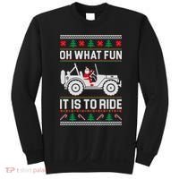 Oh What Fun 4x4 Offroad Suv Ugly Christmas Sweater Sweatshirt thumb 0