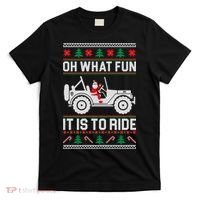 Oh What Fun 4x4 Offroad Suv Ugly Christmas Sweater T-Shirt thumb 0