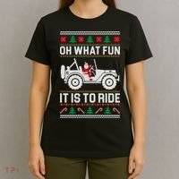 Oh What Fun 4x4 Offroad Suv Ugly Christmas Sweater T-Shirt thumb 4