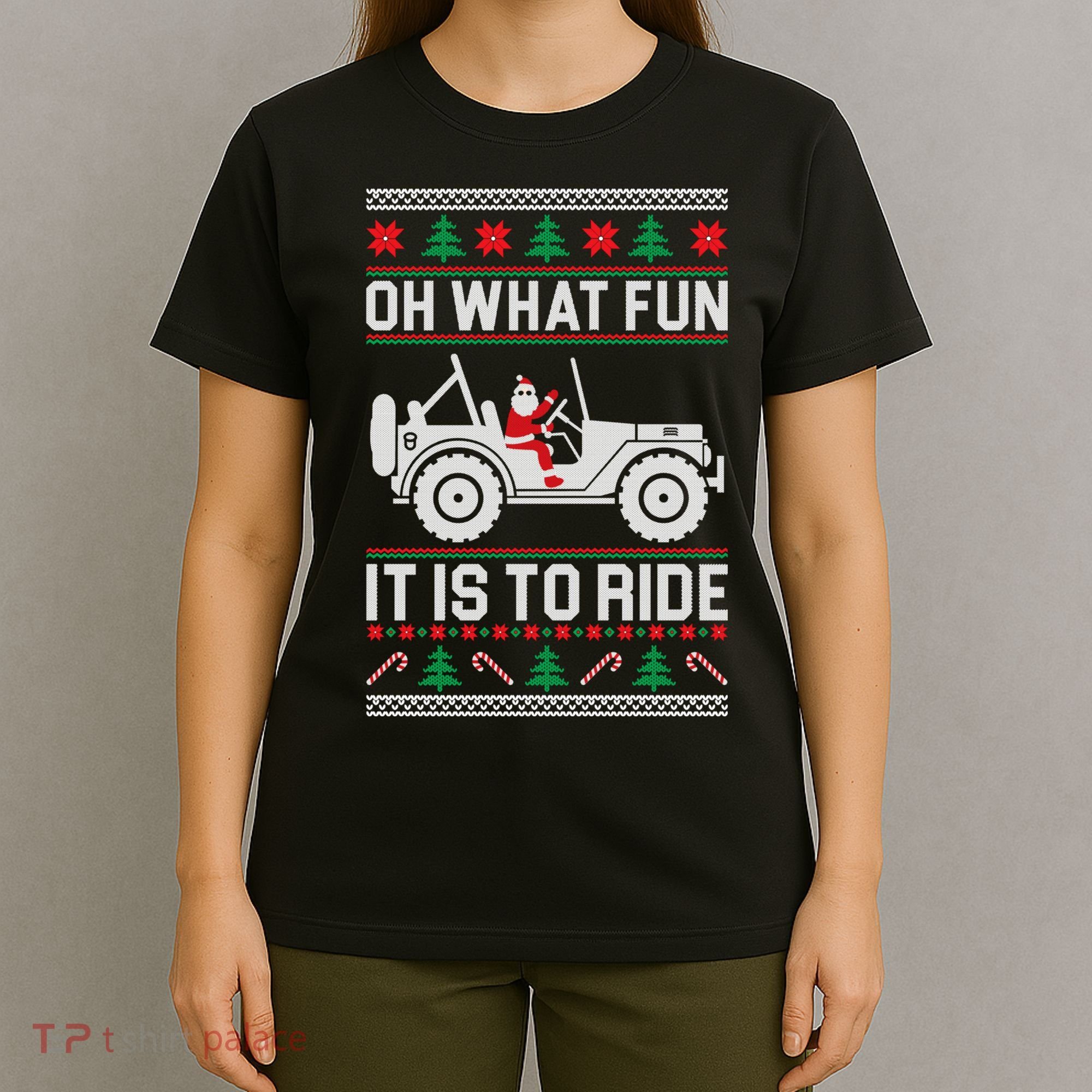 Oh What Fun 4x4 Offroad Suv Ugly Christmas Sweater T-Shirt