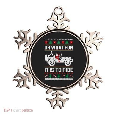 Oh What Fun 4x4 Offroad Suv Ugly Christmas Sweater Ornament