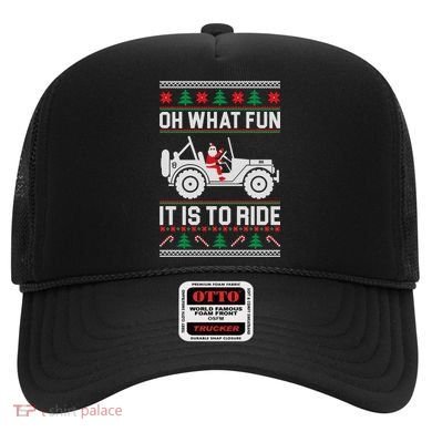 Oh What Fun 4x4 Offroad Suv Ugly Christmas Sweater Hat