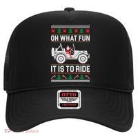 Oh What Fun 4x4 Offroad Suv Ugly Christmas Sweater Hat thumb 0