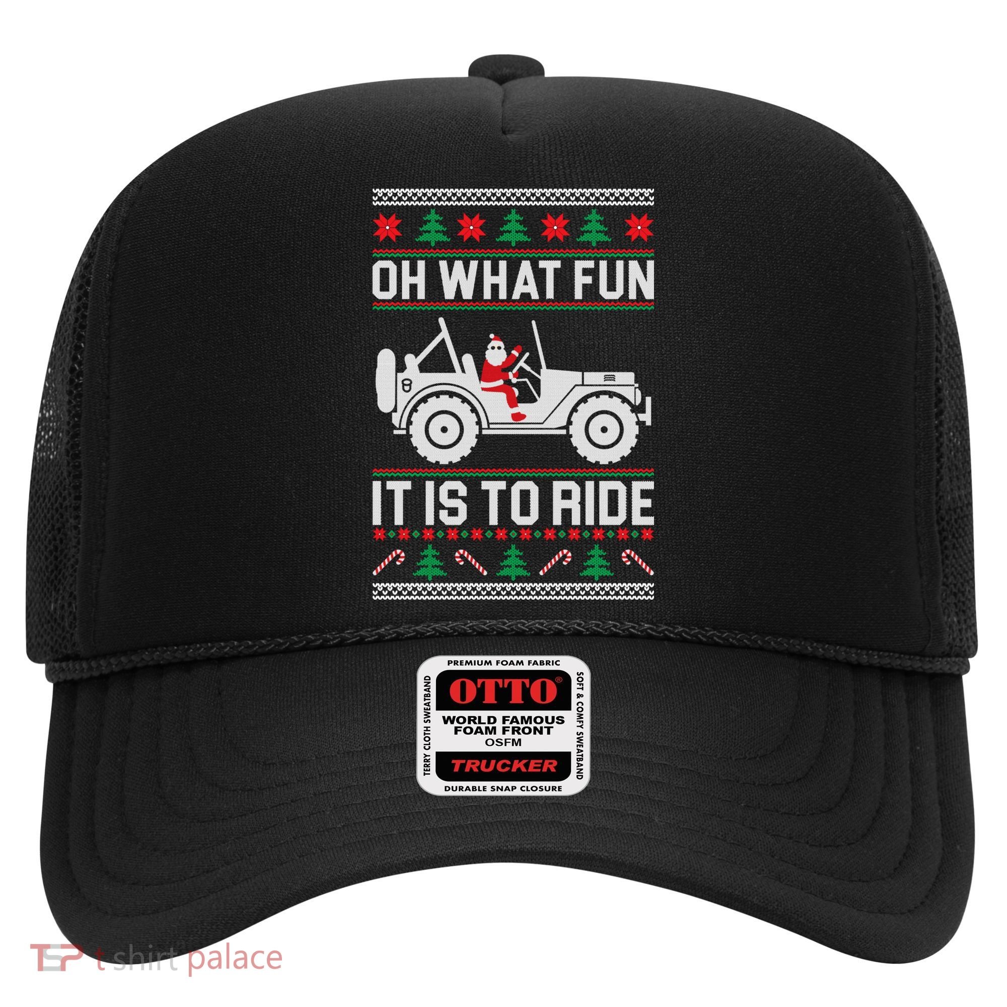 Oh What Fun 4x4 Offroad Suv Ugly Christmas Sweater Hat