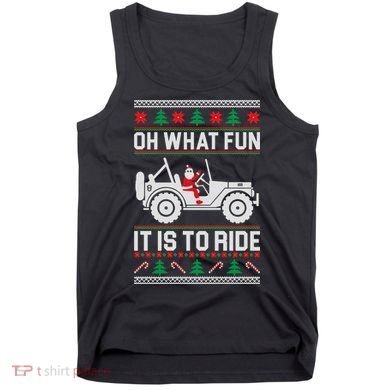 Oh What Fun 4x4 Offroad Suv Ugly Christmas Sweater Tank Top