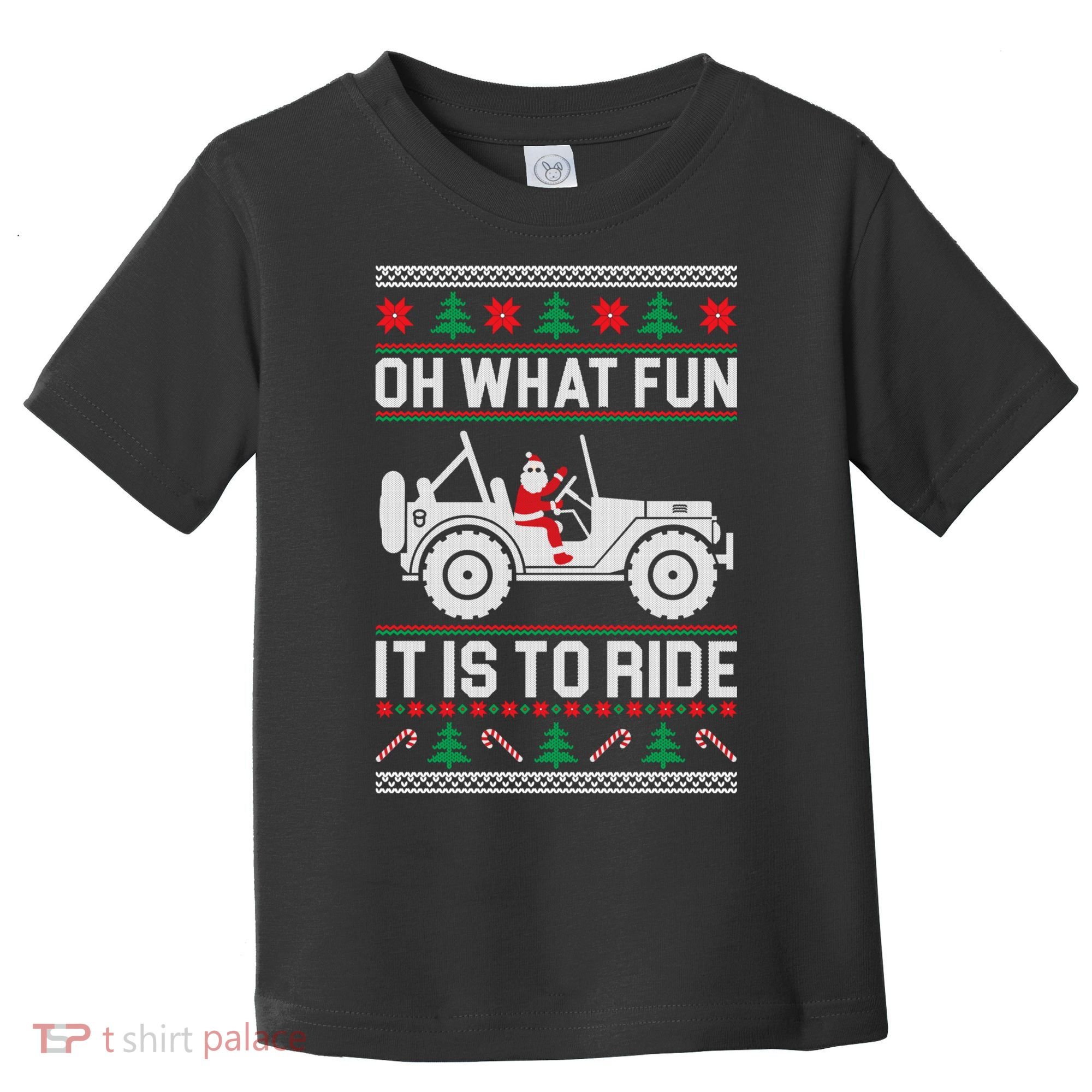 Oh What Fun 4x4 Offroad Suv Ugly Christmas Sweater Toddler T-Shirt