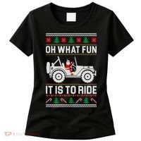 Oh What Fun 4x4 Offroad Suv Ugly Christmas Sweater Women's T-Shirt thumb 0